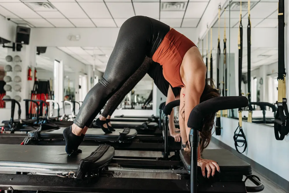 Reformer Pilates class at Pilates Plus Denham Springs